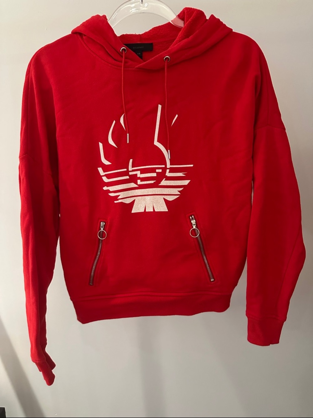 Belated Red Graphic Hoodie